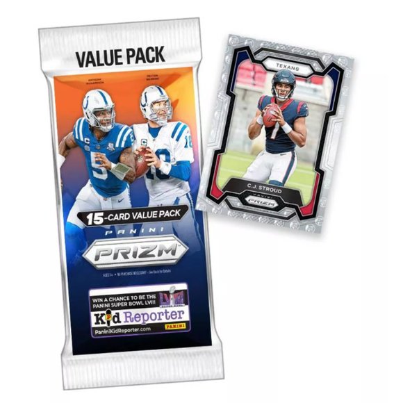 2023 Panini PRIZM Chrome Football NFL Trading Cards Fat Pack Retail Value Pack - Picture 2 of 10